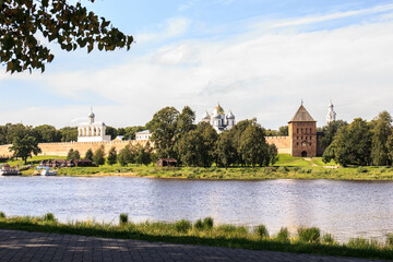 Church and castle on velikiy Novgorod