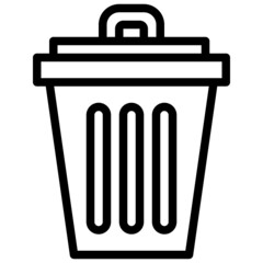 BIN line icon,linear,outline,graphic,illustration