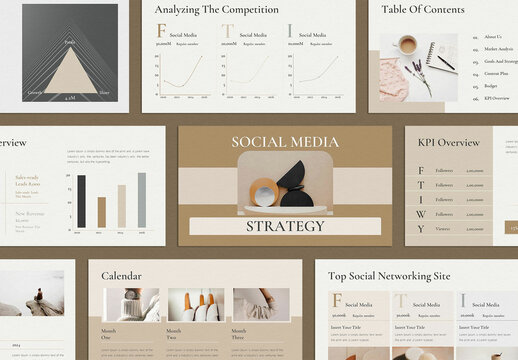 Social Media Strategy Presentation Layout