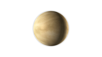 Planet Venus with Atmosphere 4K Space Scene.