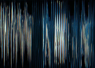 Glitch overlay. Digital noise texture. Frequency error. Distressed display. Blue white fuzzy...