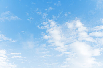 blue sky with clouds in Tokyo Japan.