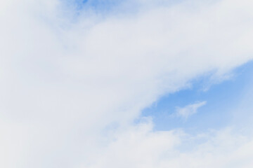 Blue sky and bright clouds at Jeju Island, Korea