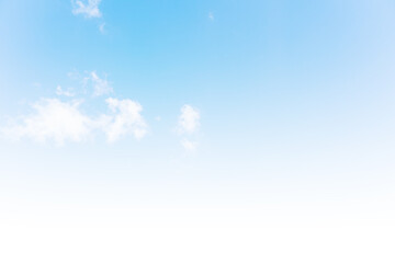 Blue sky and bright clouds at Jeju Island, Korea