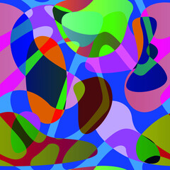 multicolored bubbles abstract pattern gradient