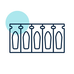 Rectal suppository package vector icon