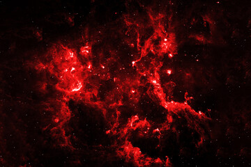 Red galaxy in deep space. Elements of this image were furnished by NASA. © Artsiom P