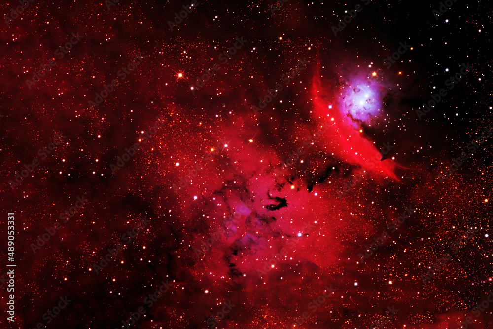 Canvas Prints red galaxy in deep space. elements of this image were furnished by nasa.