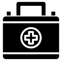 Fototapeta premium FIRST AID KIT glyph icon,linear,outline,graphic,illustration