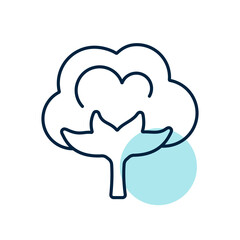 Cotton vector isolated flat icon
