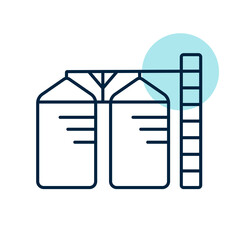 Granary vector vector isolated icon