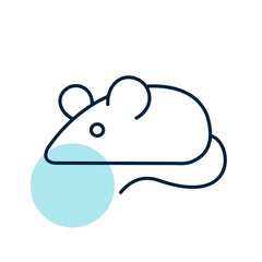 Field mouse vector isolated icon
