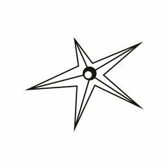 Magic and alchemy star. Trendy line art style.