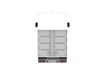 Transportation of goods carry van 3d illustration rendering