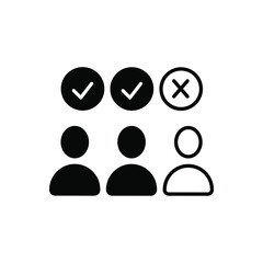 candidate icons symbol vector elements for infographic web