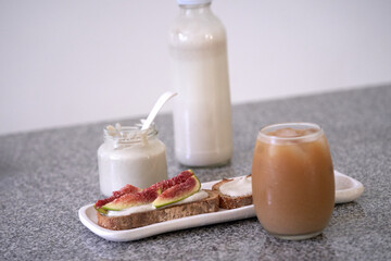 Cold Brew, Healthy eating out lifestyle. Selective focus, close up