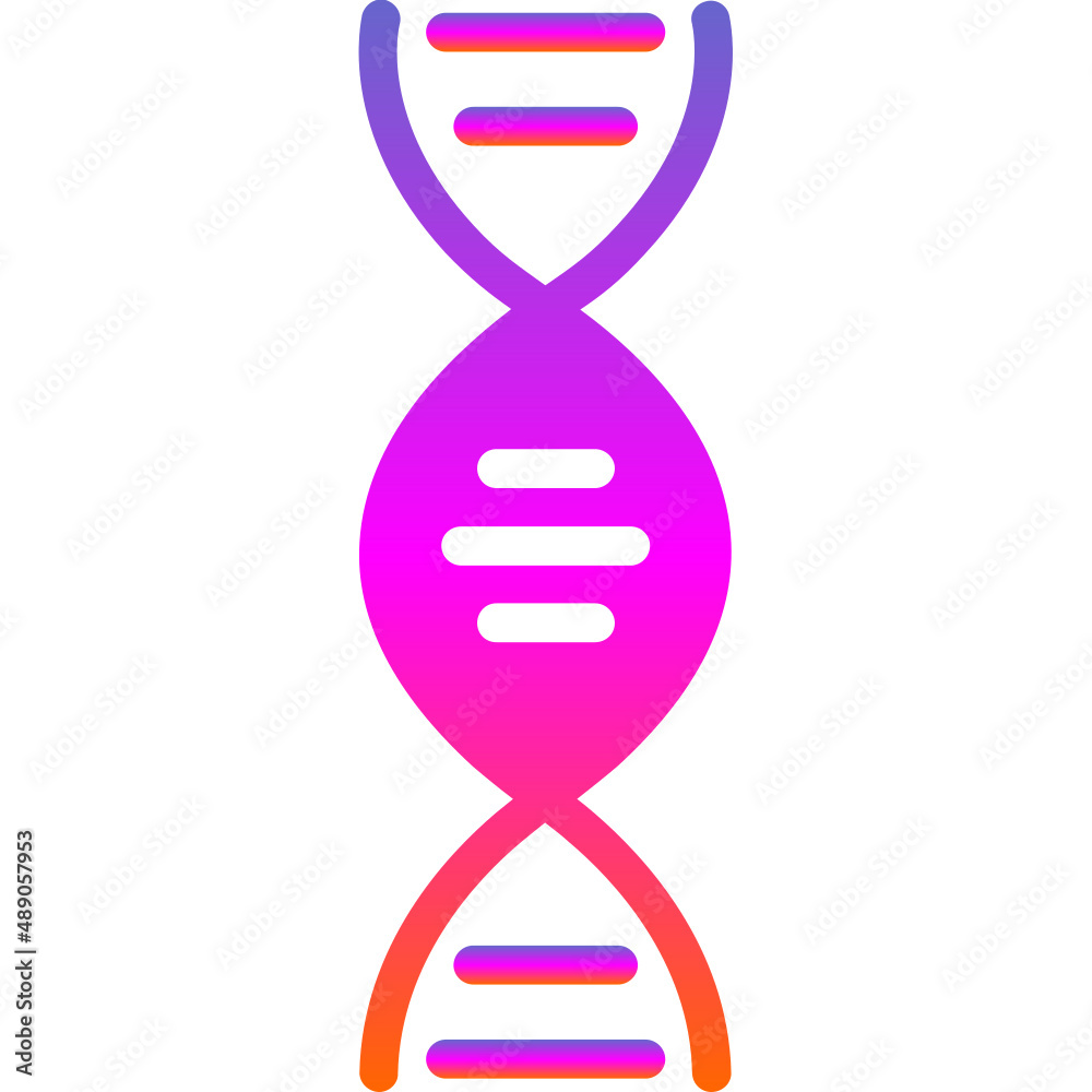 Sticker dna icon