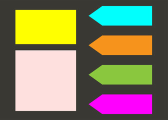 Fototapeta premium Vector illustration of Sticky notes