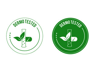 dermo tested icon vector illustration 