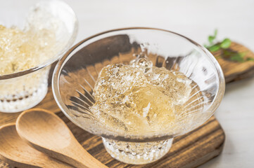 手作りジンジャーエールゼリー