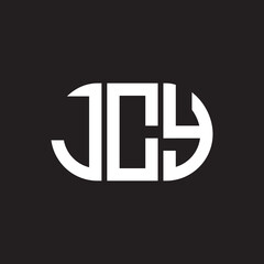 JCY letter logo design on black background. JCY creative initials letter logo concept. JCY letter design.