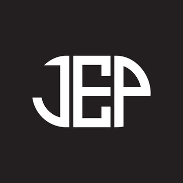 JEP letter logo design on black background. JEP creative initials letter logo concept. JEP letter design.