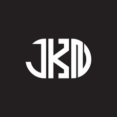 JKN letter logo design on black background. JKN creative initials letter logo concept. JKN letter design.