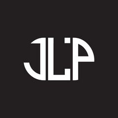 Obraz premium JLP letter logo design on black background. JLP creative initials letter logo concept. JLP letter design.