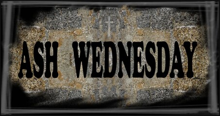 ash wednesday banner or header for your blog or posting  - 489064180
