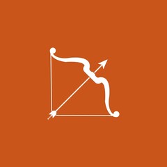 Bow with arrow  icon