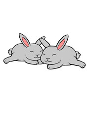 2 verliebte Häschen 