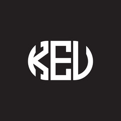 KEU letter logo design on black background. KEU creative initials letter logo concept. KEU letter design.