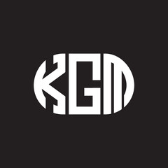 KGM letter logo design on black background. KGM creative initials letter logo concept. KGM letter design.