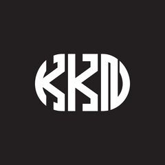 KKN letter logo design on black background. KKN creative initials letter logo concept. KKN letter design.