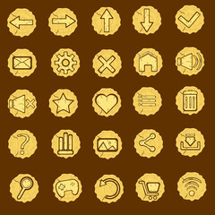 wood icons