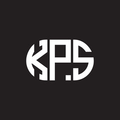 KPS letter logo design on black background. KPS creative initials letter logo concept. KPS letter design.
