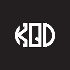 KQO letter logo design on black background. KQO creative initials letter logo concept. KQO letter design.