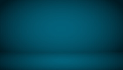Abstract background. The studio space is empty. With a smooth and soft dark blue color