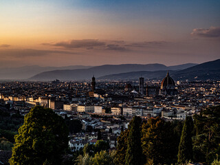 Obraz premium Abenddämmerung Florenz