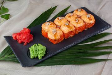 sushi on a plate