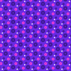 Fun Geometric Seamless Pattern in dark blue and pink. Cool abstract design for fashion fabrics, home decor, kid’s clothes, backgrounds, cards and templates, scrapbooking, etc. Vector illustration