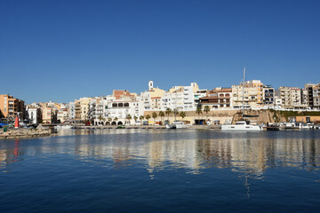 Fototapeta na wymiar fishing village of La Ametlla de Mar, Costa Dorada, Tarragona province, Catalonia,