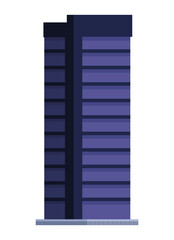 purple skyscraper pop art