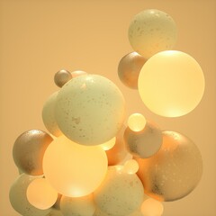background with spheres