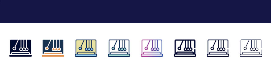 icon in 8 styles. line, filled, glyph, thin outline, colorful, stroke and gradient styles, vector sign. symbol, logo illustration. different style icons