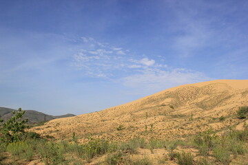 sand dunes and sky