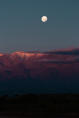 Fototapeta premium moon over the mountains