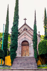 Execution Chapel, Hill of Bells, (Cerro de Las Campanas) in Queretaro Mexico. This is the place where in 1867 Maximillian the 1st of Mexico was executed by firing squad.