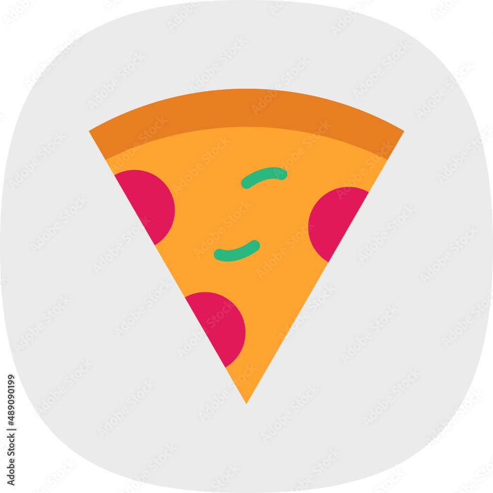 Wall mural pizza slice icon