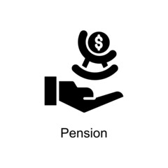 Pension Vector Solid icons for your digital or print projects.